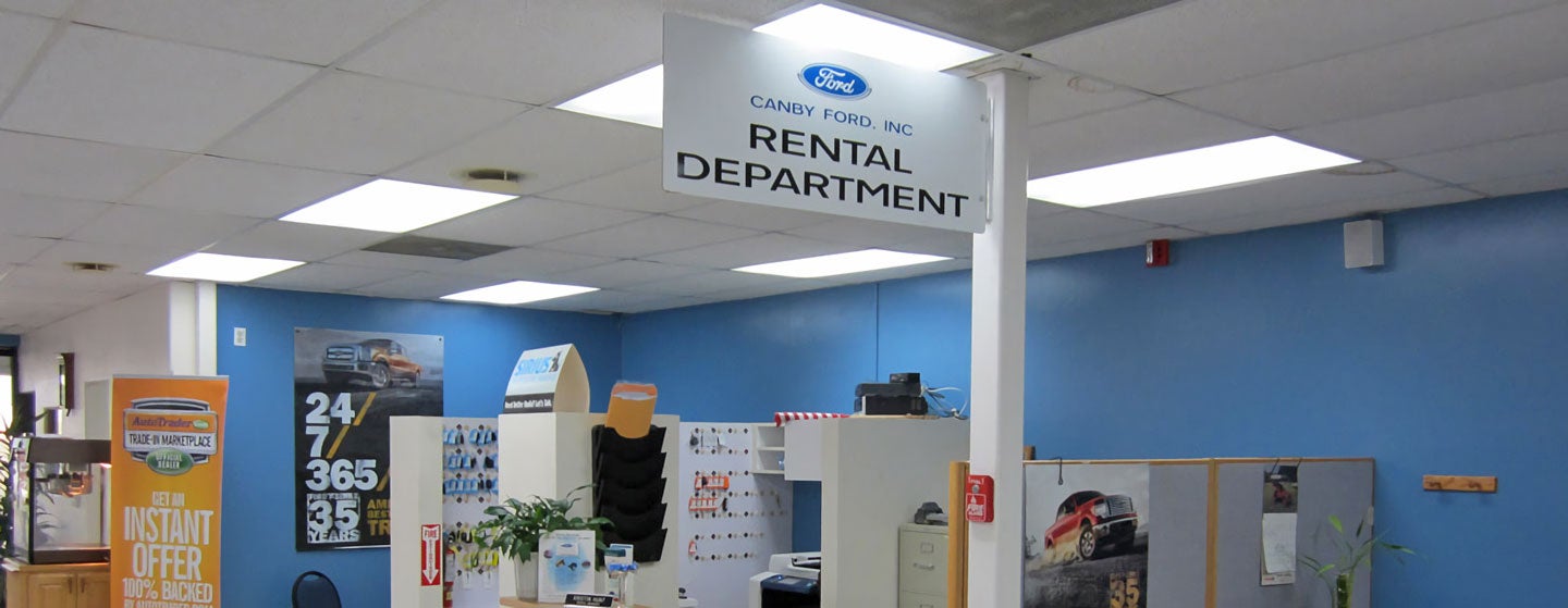 Dick's Canby Ford Rental Department Interior